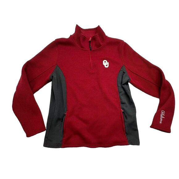Oklahoma Sooners Colosseum Men XL Red Long Sleeve‎ Pullover Sweater Jacket - Picture 1 of 10